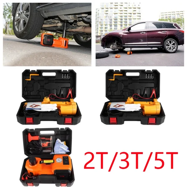 2T/3T/5T Electric Car Jack 12V Hydraulic Jack Lift Portable Car Jack for SUV MPV Sedan Truck Change Tires Garage Repair Tools