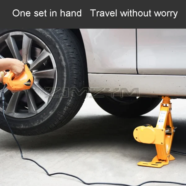 3 Ton Electric Car Jack Kit Lifting Set 12V 3 in 1 scissors Jacks With Impact Wrench And 150psi Pump 42cm Auto Lift repair Tools - Image 2