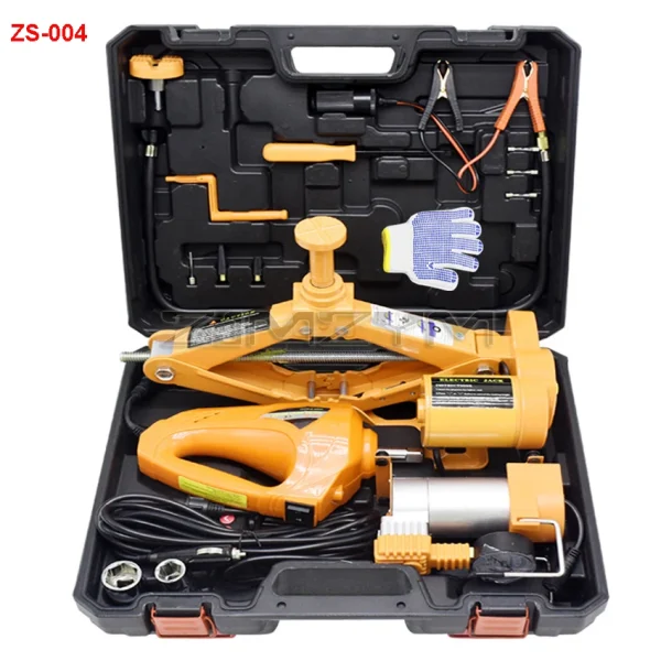 3 Ton Electric Car Jack Kit Lifting Set 12V 3 in 1 scissors Jacks With Impact Wrench And 150psi Pump 42cm Auto Lift repair Tools - Image 4